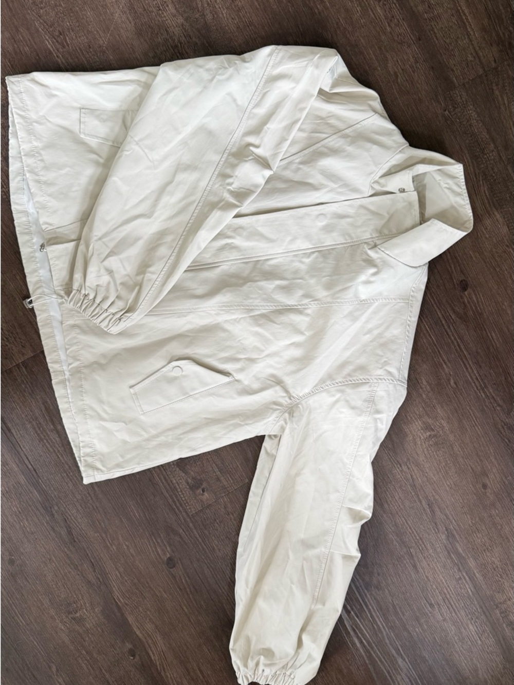 NWT OAK + FORT HIGH FUNNEL NECK CROPPED DRAWSTRING JACKET - Picture 4 of 9